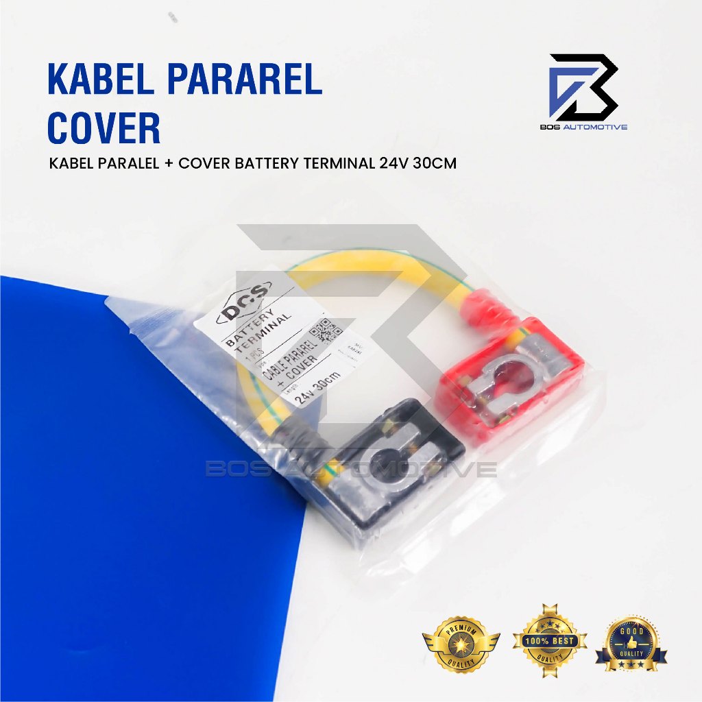Kabel Paralel Aki / Seri / Accu / Massa Untuk Mobil 12V & Truk 24V Panjang 30 CM 35MM + Penutup - foto-variasi-3