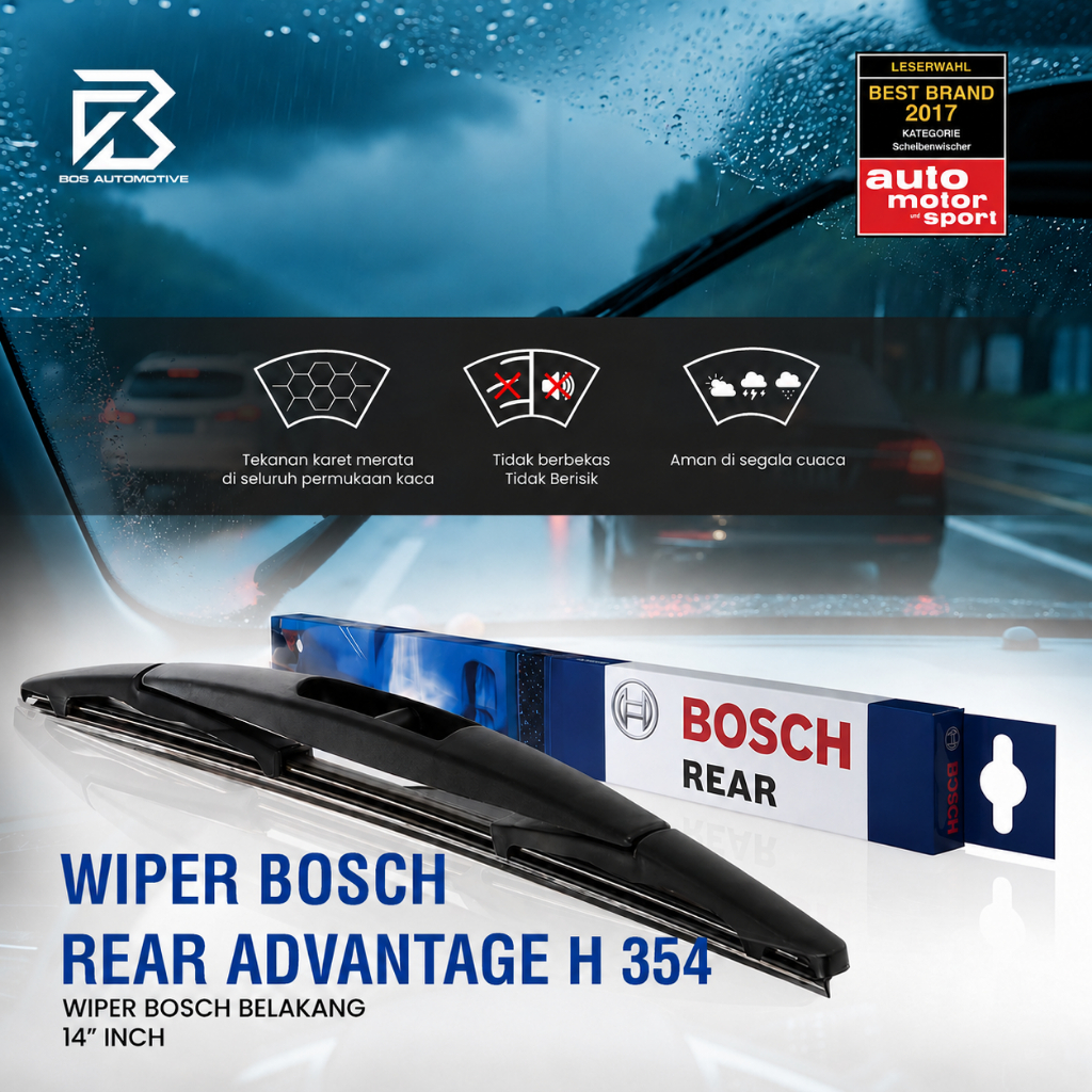 WIPER BELAKANG BOSCH H 354 14" INCH JAZZ / CRV / FREED / EVALIA - foto-produk-3