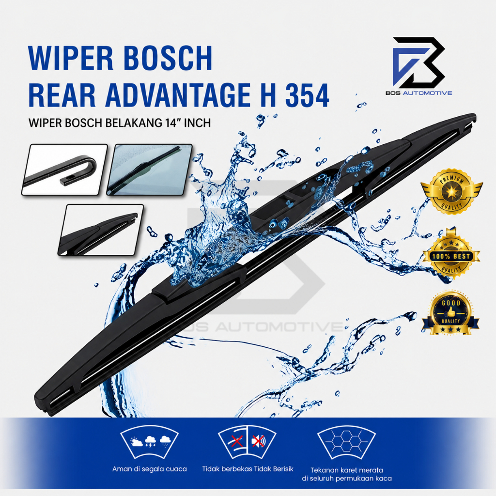 WIPER BELAKANG BOSCH H 354 14" INCH JAZZ / CRV / FREED / EVALIA