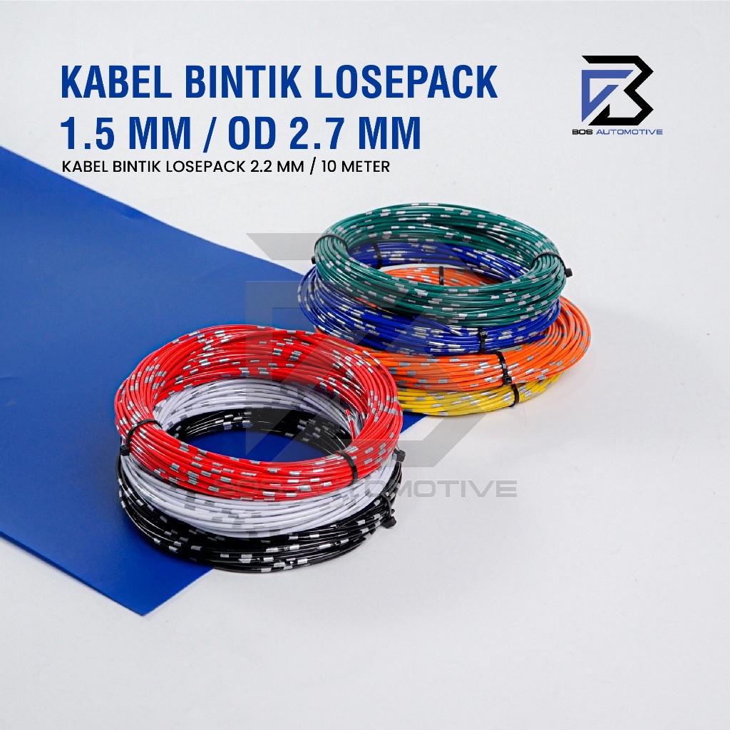 Kabel Bintik AVSS 1.5MM x 10M Kabel Otomotif Body Mobil Motor Serabut Tembaga - foto-produk-3