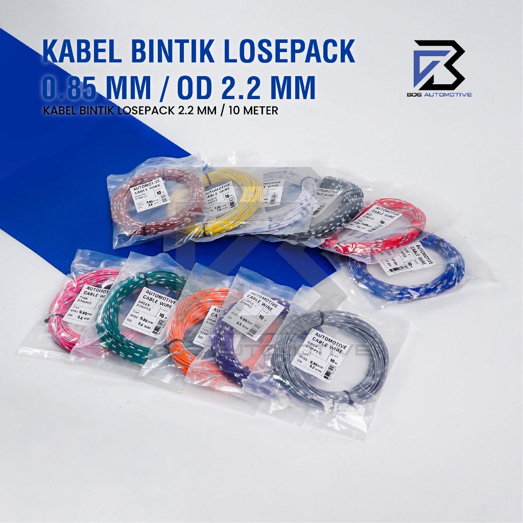 Kabel Bintik AVSS 0.85MM x 10M Kabel Otomotif Body Mobil Motor Serabut Tembaga - foto-produk-4