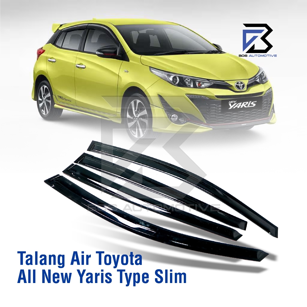 Talang Air Pintu Mobil Toyota All New Yaris 2013 â€“ 2020 Model Slim 4 Pintu - foto-produk-4