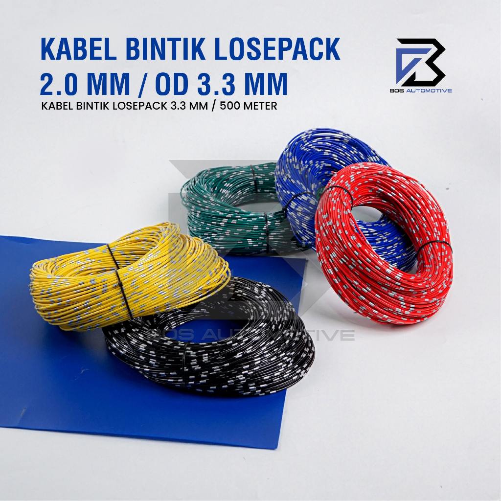 Kabel Bintik AVSS 2MM x 500M Kabel Otomotif Body Mobil Motor Serabut Tembaga - foto-produk-3