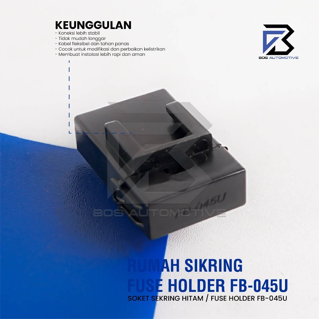 Rumah Sikring FB 045U / Socket Sekring Fuse Box / Soket Sikring FB 706 Hitam (KOSONGAN) - foto-produk-3