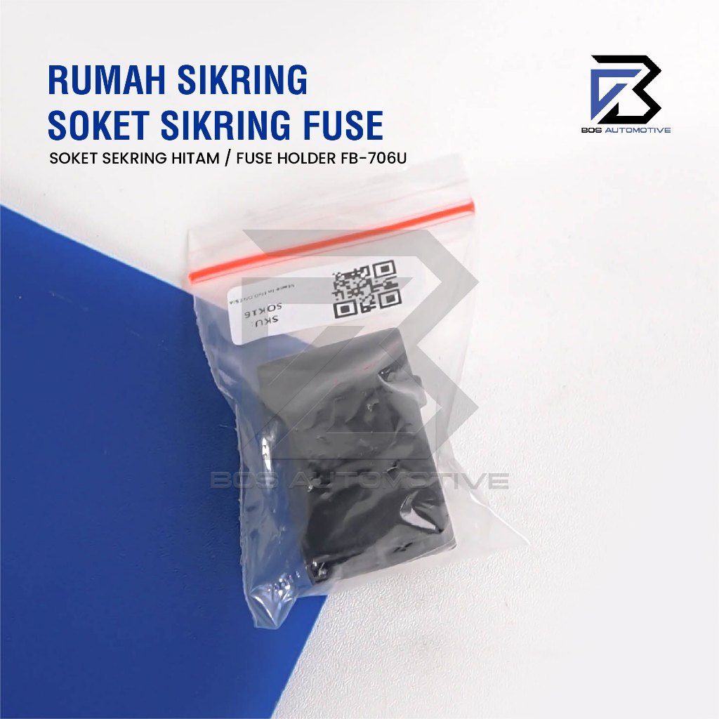 Rumah Sikring FB 045U / Socket Sekring Fuse Box / Soket Sikring FB 706 Hitam (KOSONGAN) - foto-produk-7