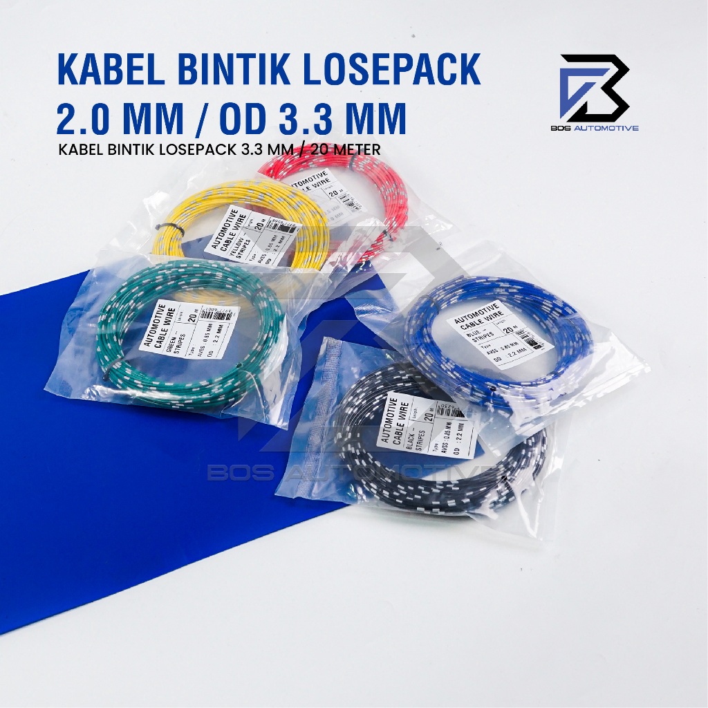 Kabel Bintik AVSS 2MM x 20M Kabel Otomotif Body Mobil Motor Serabut Tembaga - foto-produk-4