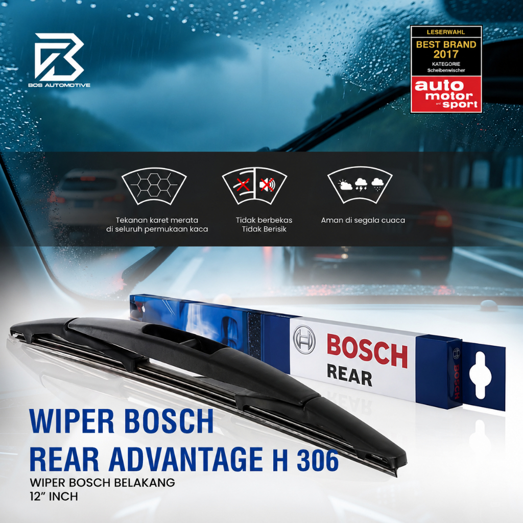 WIPER BELAKANG BOSCH H 306 12" INCH MOBIL APV / KARIMUN / MARCH / FIESTA - foto-produk-4