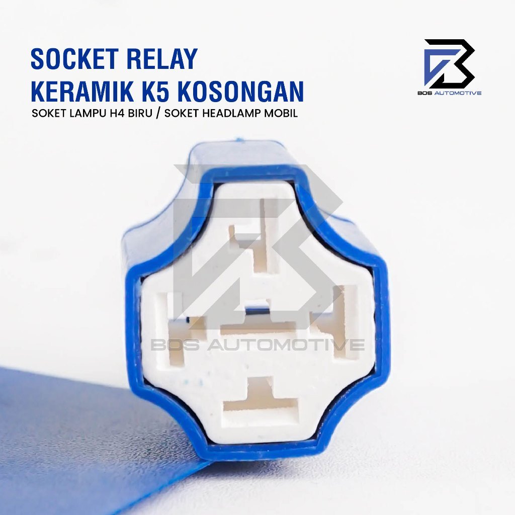 Rumah Relay Keramik / Soket Relay / Socket Cable Relay / Kaki 5 Pin / Kaki 4 Pin (KOSONGAN) - foto-produk-1