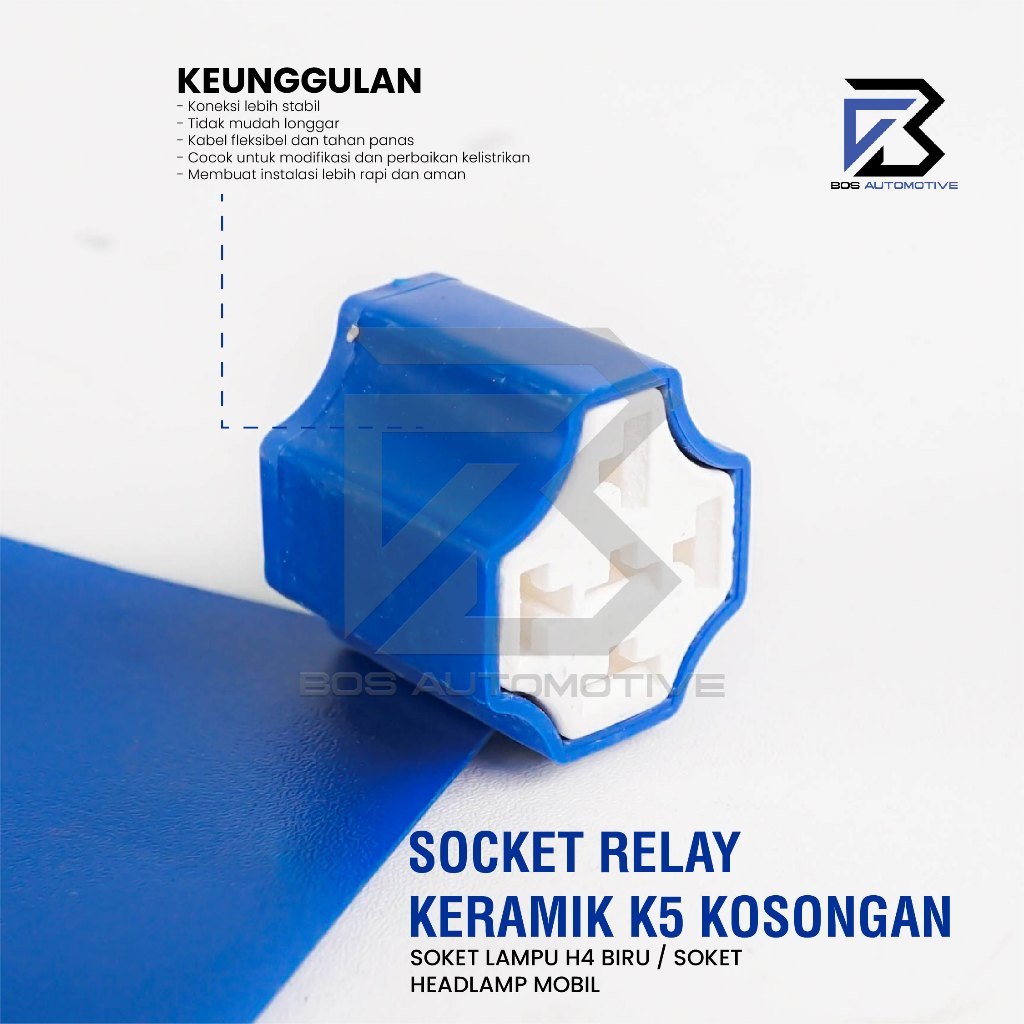 Rumah Relay Keramik / Soket Relay / Socket Cable Relay / Kaki 5 Pin / Kaki 4 Pin (KOSONGAN) - foto-produk-3