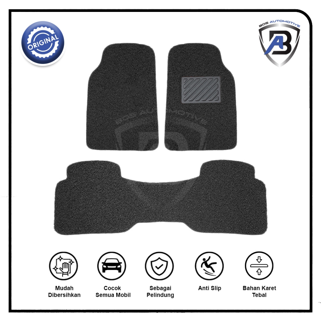 KARPET MOBIL DCS PREMIUM 2 BARIS MIE / BIHUN / BAKMI KARPET TEBAL UNIVERSAL MOBIL - foto-produk-2