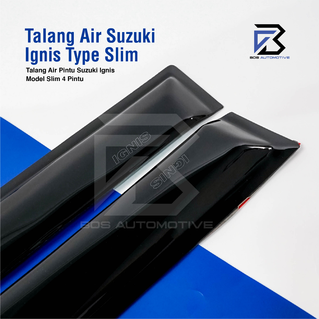 Talang Air Pintu Mobil Suzuki Ignis 2017 â€“ 2020 Model Slim 4 Pintu - foto-produk-1