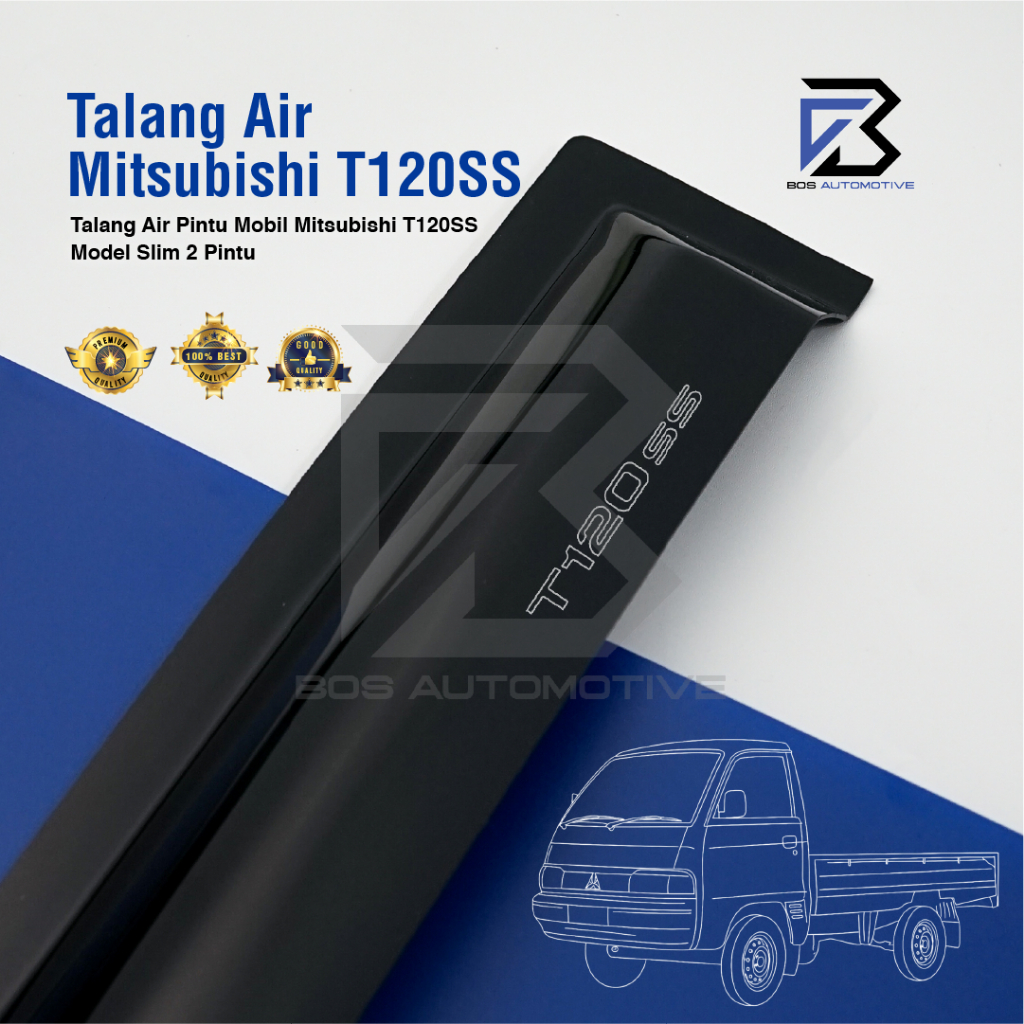 Talang Air Pintu Mobil Mitsubishi T120SS Model Slim 2 Pintu