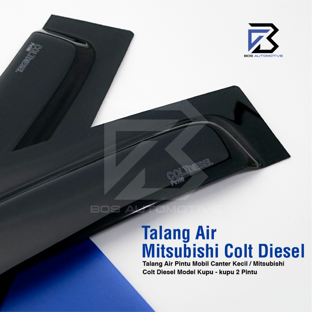 Talang Air Pintu Mobil Mitsubishi Colt Diessel / PS100 Model Kupu - Kupu 2 Pintu - foto-produk-1