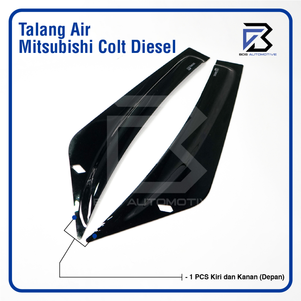 Talang Air Pintu Mobil Mitsubishi Colt Diessel / PS100 Model Kupu - Kupu 2 Pintu - foto-produk-3