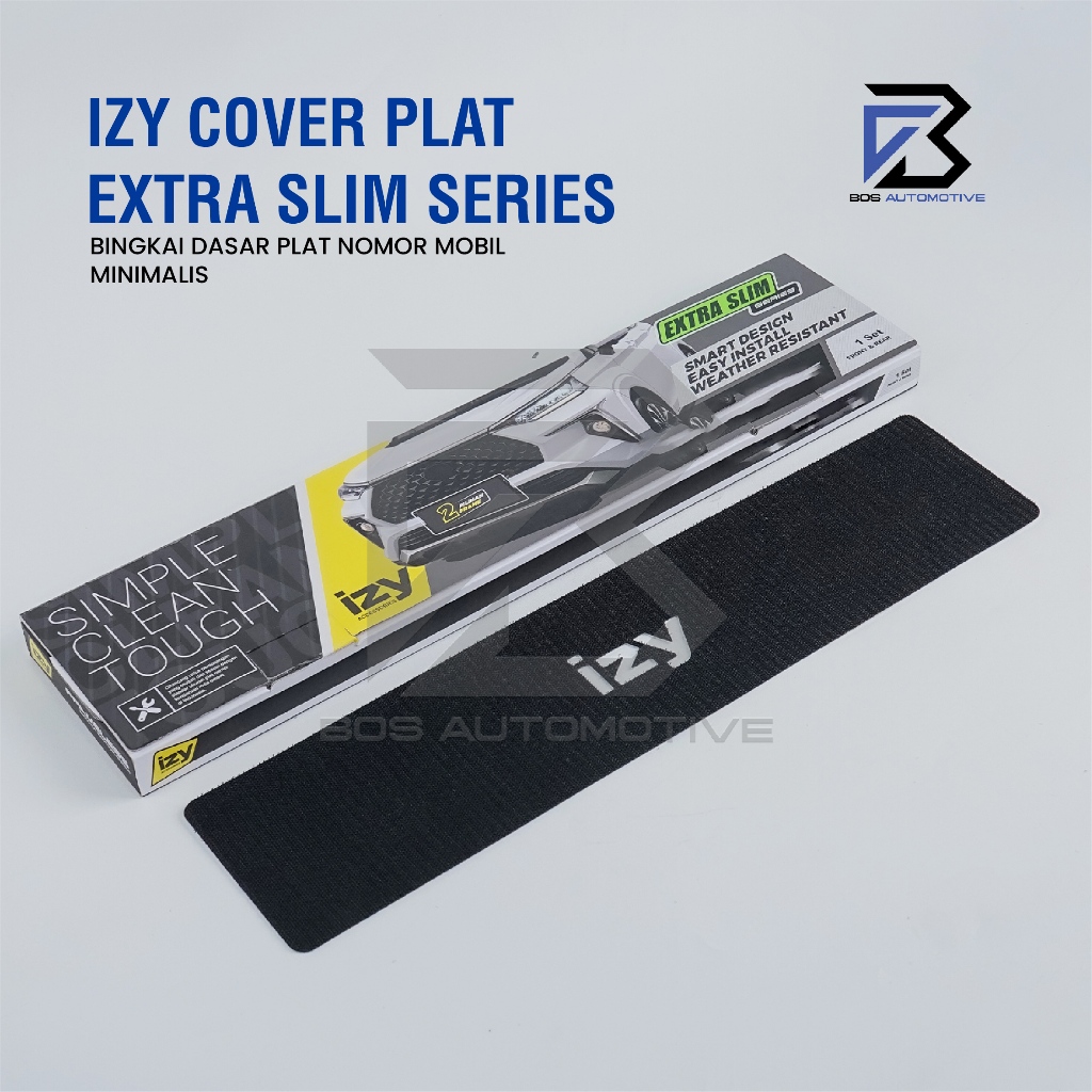 IZY Cover / Dudukan / Tempat / Frame / Breket / Bingkai / Rumah / Tatakan Plat Nomor Mobil Model Extra Slim - foto-produk-4