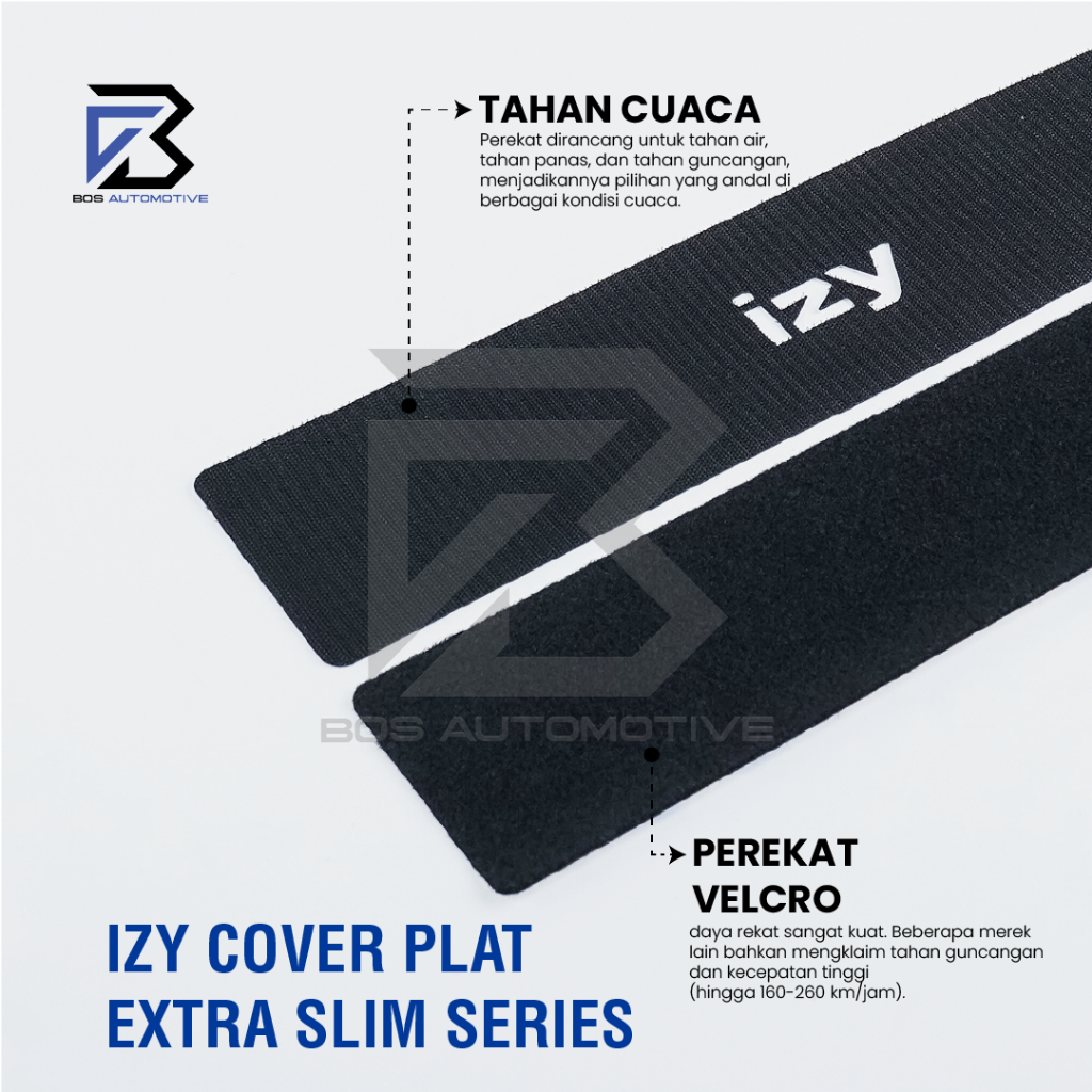 IZY Cover / Dudukan / Tempat / Frame / Breket / Bingkai / Rumah / Tatakan Plat Nomor Mobil Model Extra Slim - foto-produk-8