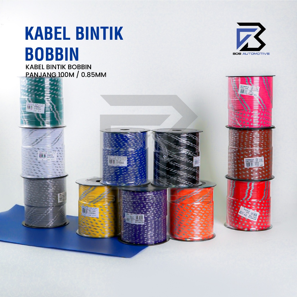 Kabel Bintik AVSS 0.5MM x 100M Kabel Otomotif Body Mobil Motor Serabut Tembaga (BOBIN) - foto-produk-1