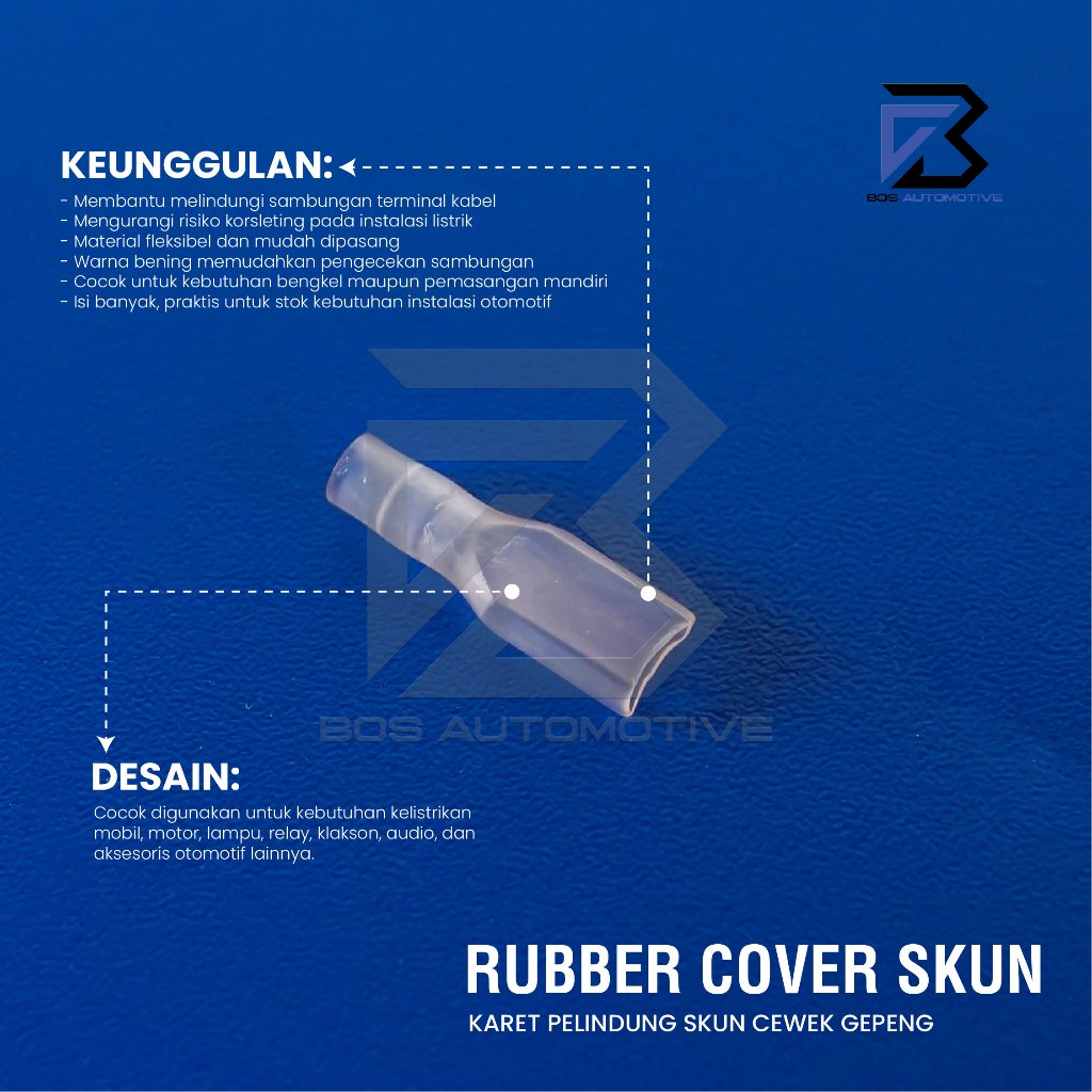 Karet Pelindung Skun Cewek Insulator Mini Kondom Skun Terminal Female Gepeng Kecil Berkualitas (LOSSE PACK) - foto-produk-3