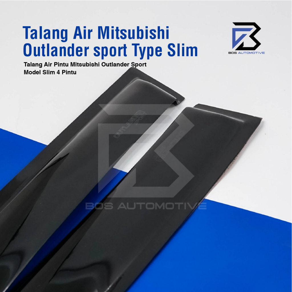 Talang Air Pintu Mobil Mitsubishi Outlander 2012 â€“ 2020 Model Slim 4 Pintu - foto-produk-1