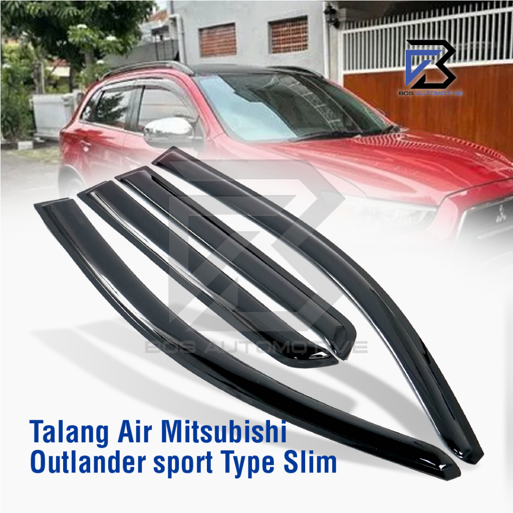 Talang Air Pintu Mobil Mitsubishi Outlander 2012 â€“ 2020 Model Slim 4 Pintu - foto-produk-4