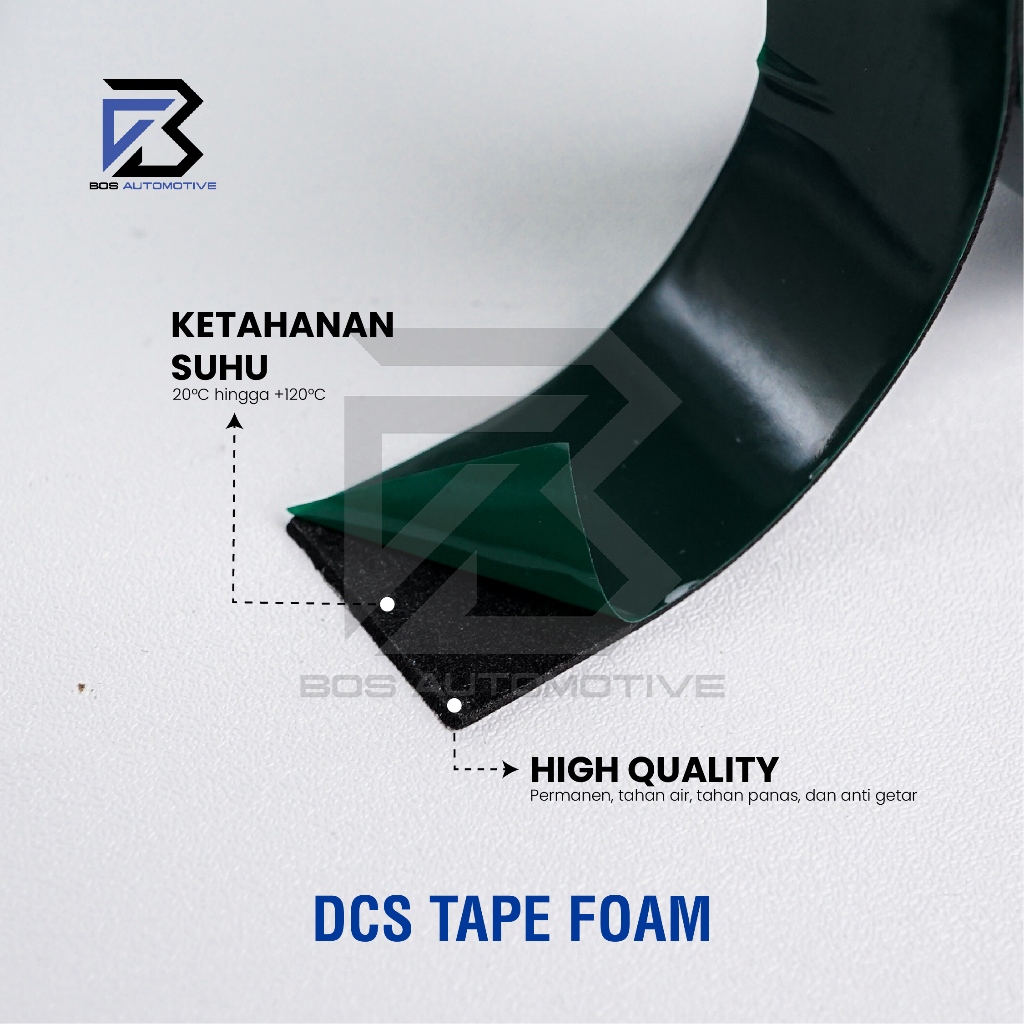 Double Tape Foam Hijau 20MM x 5M Tape Busa Lem Bolak Balik - foto-produk-1