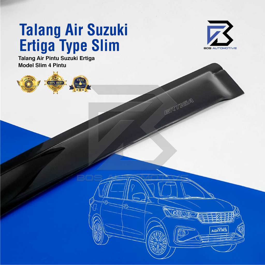 Talang Air Pintu Mobil Suzuki Ertiga 2012 â€“ 2016 Model Slim 4 Pintu - foto-variasi-1