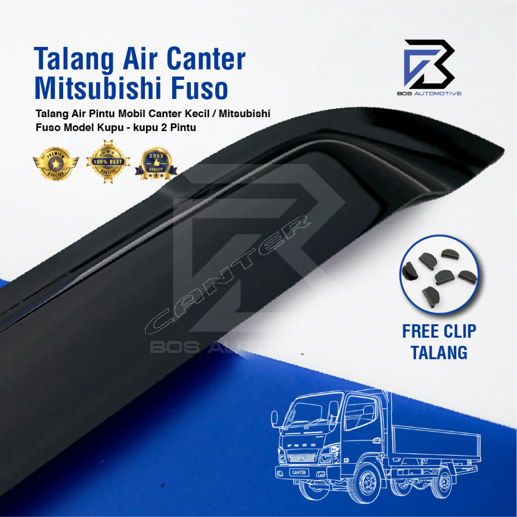 Talang Air Pintu Mobil Mitsubishi Canter Model Kupu - Kupu 2 Pintu