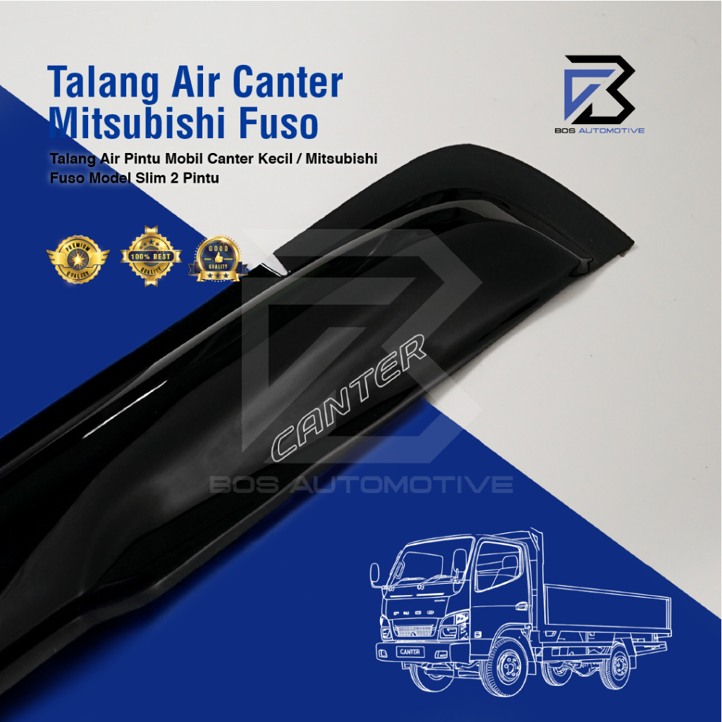 Talang Air Pintu Mobil Mitsubishi Canter Model Kupu - Kupu 2 Pintu - foto-variasi-1