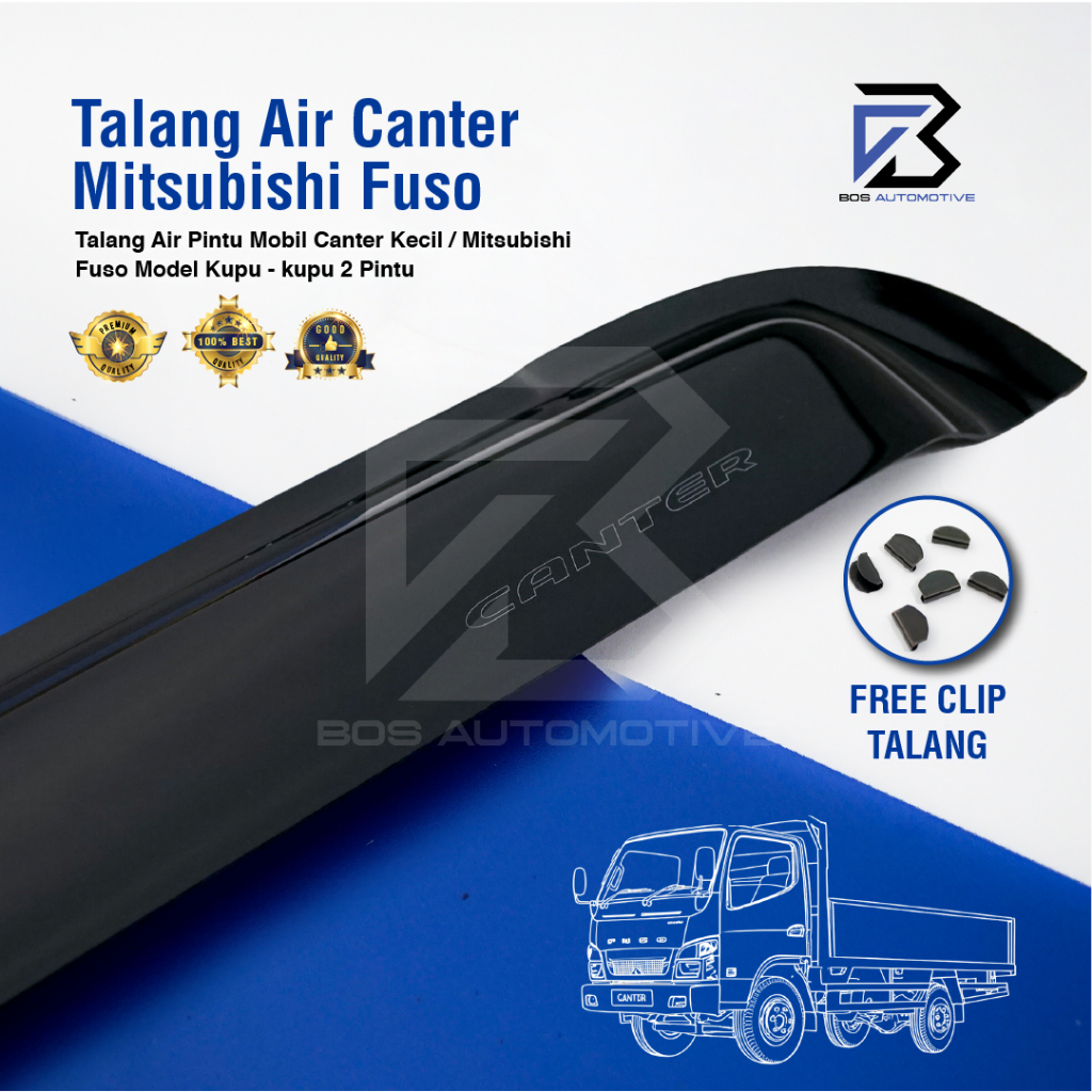 Talang Air Pintu Mobil Mitsubishi Canter Model Kupu - Kupu 2 Pintu - foto-variasi-2