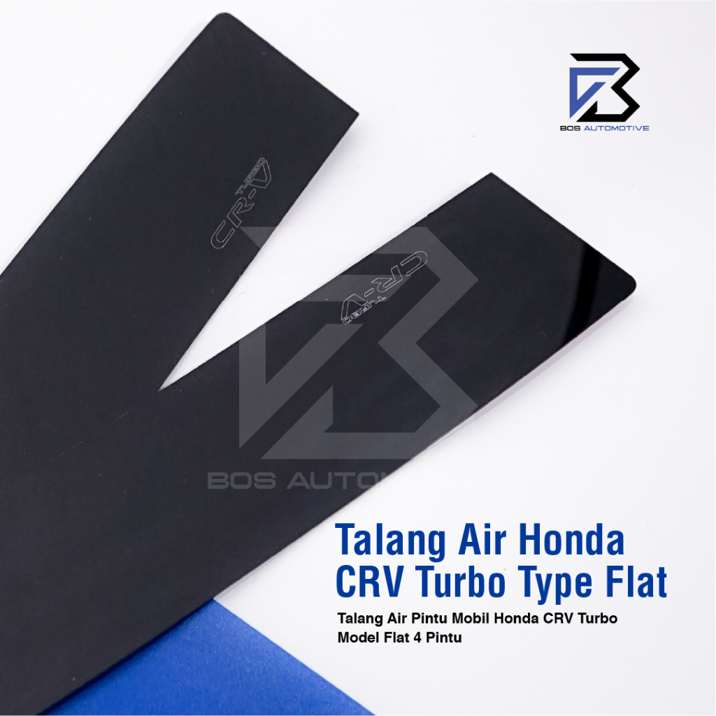 Talang Air Pintu Mobil Honda CRV Turbo  2017 â€“ 2022 Model Flat Rata 4 Pintu - foto-produk-1