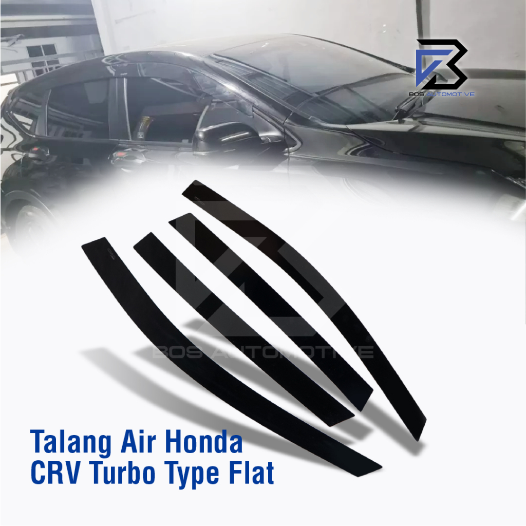 Talang Air Pintu Mobil Honda CRV Turbo  2017 â€“ 2022 Model Flat Rata 4 Pintu - foto-produk-5