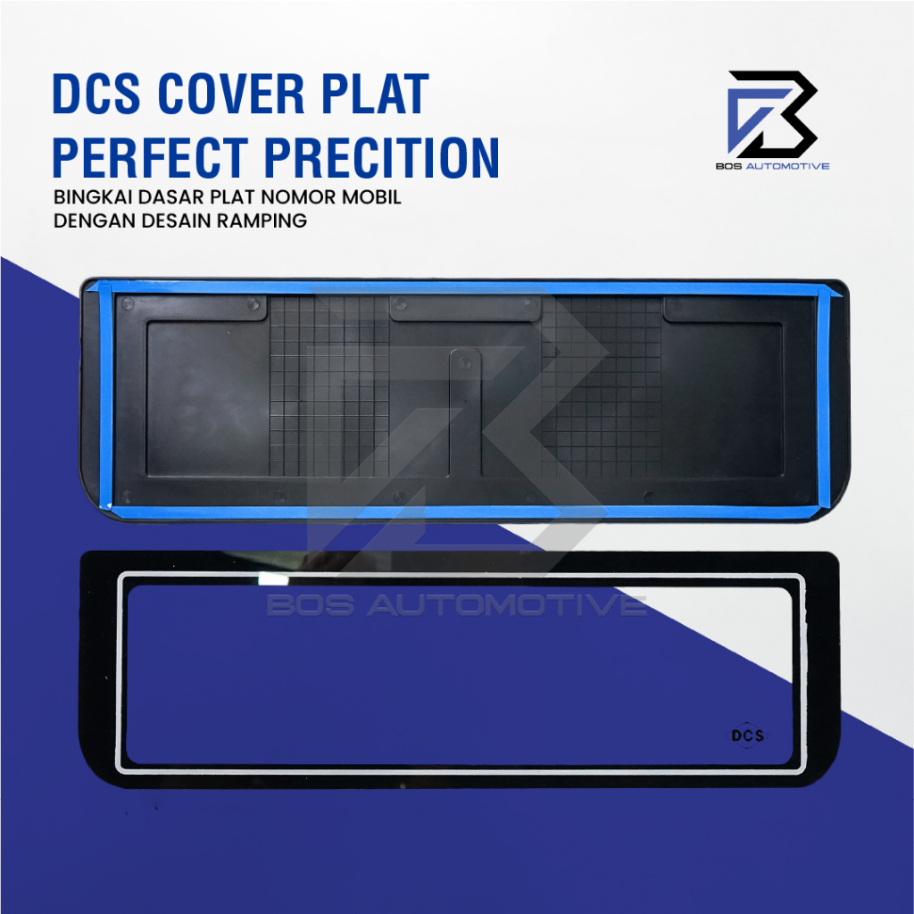 [DCS] Cover / Frame / Dudukan / Tempat / Breket / Bingkai / Tatakan / Plat Nomor Mobil Model Slim Fit - foto-produk-1