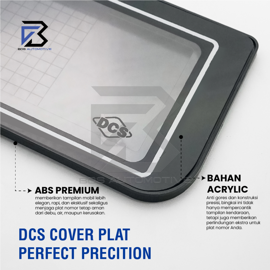 [DCS] Cover / Frame / Dudukan / Tempat / Breket / Bingkai / Tatakan / Plat Nomor Mobil Model Slim Fit - foto-produk-3