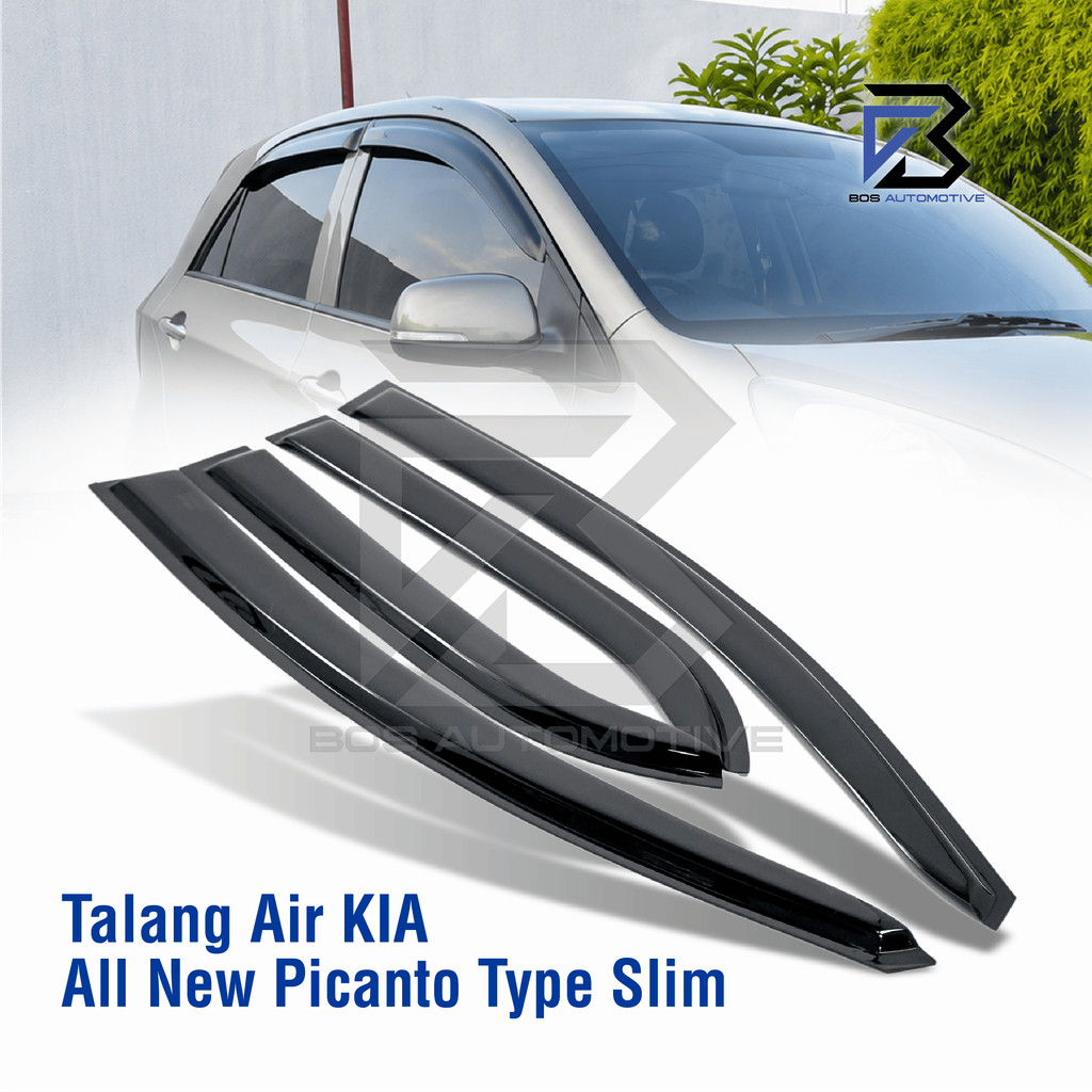 Talang Air Pintu Mobil KIA All New Picanto 2011 - 2017 Model Slim 4 Pintu - foto-produk-4