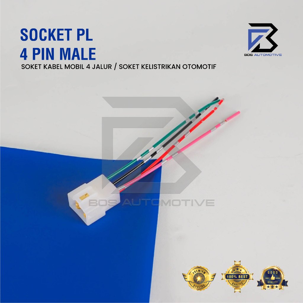 Soket Sambung 4 Pin Besar Socket Sambungan Kabel Konektor Mobil Motor - foto-variasi-2