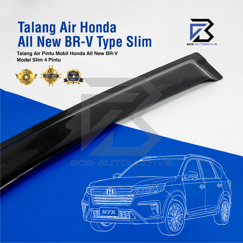 Talang Air Pintu Mobil Honda All New BRV 2021 - 2023 Model Slim 4 Pintu