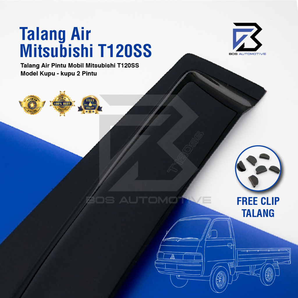 Talang Air Pintu Mobil Mitsubishi Colt T120SS Model Kupu - Kupu 2 Pintu