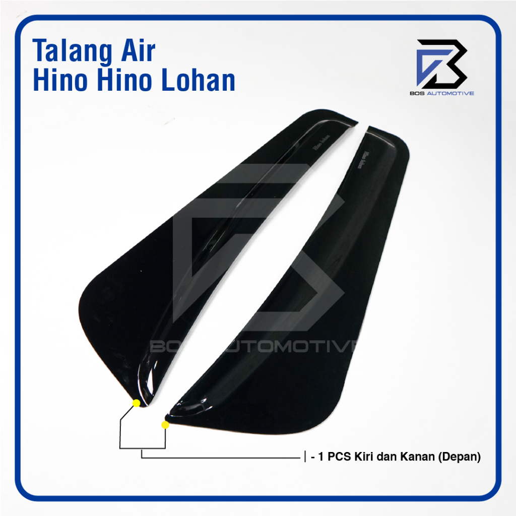 Talang Air Pintu Mobil Hino Lohan / Ranger Model Kupu - Kupu 2 Pintu - foto-produk-3