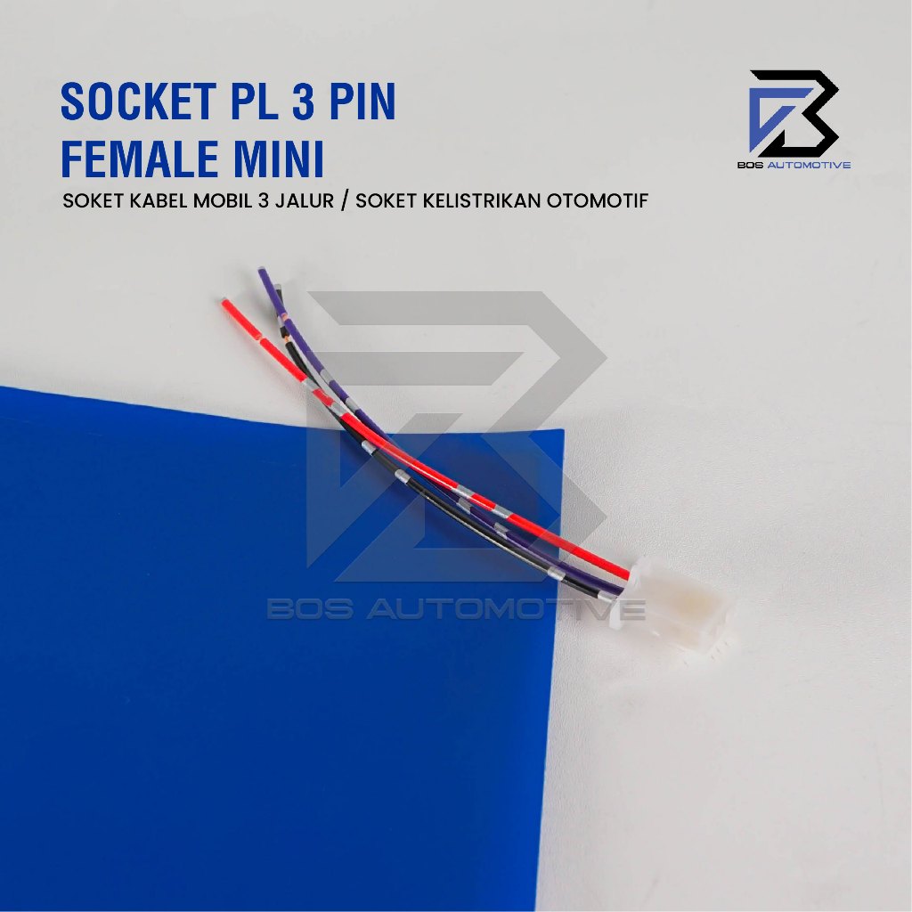 Soket Sambung 3 Pin Kecil / Mini Socket Sambungan Kabel Konektor Mobil Motor - foto-produk-4