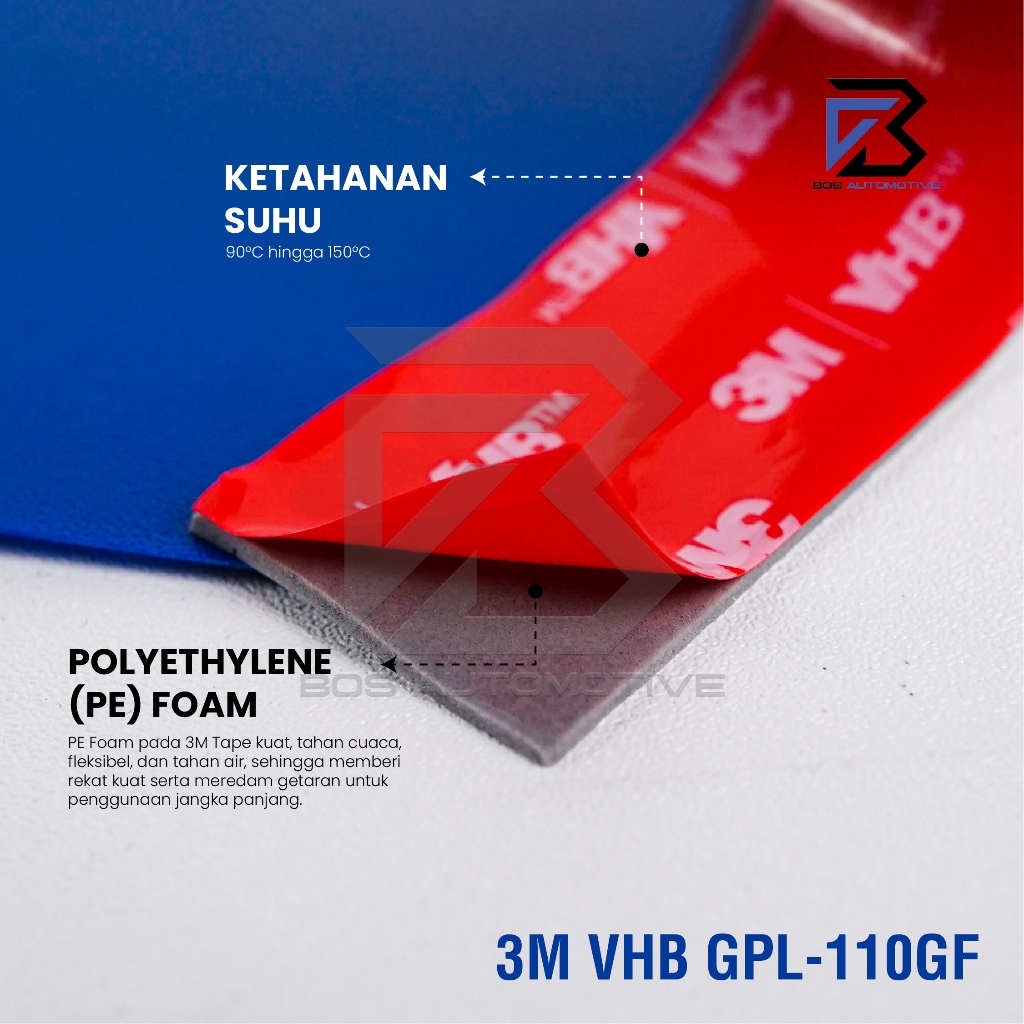 3M VHB Double Tape Automotive 4900 Tape Busa Lem Bolak Balik 12MM | 24MM x  4.5M - foto-produk-3