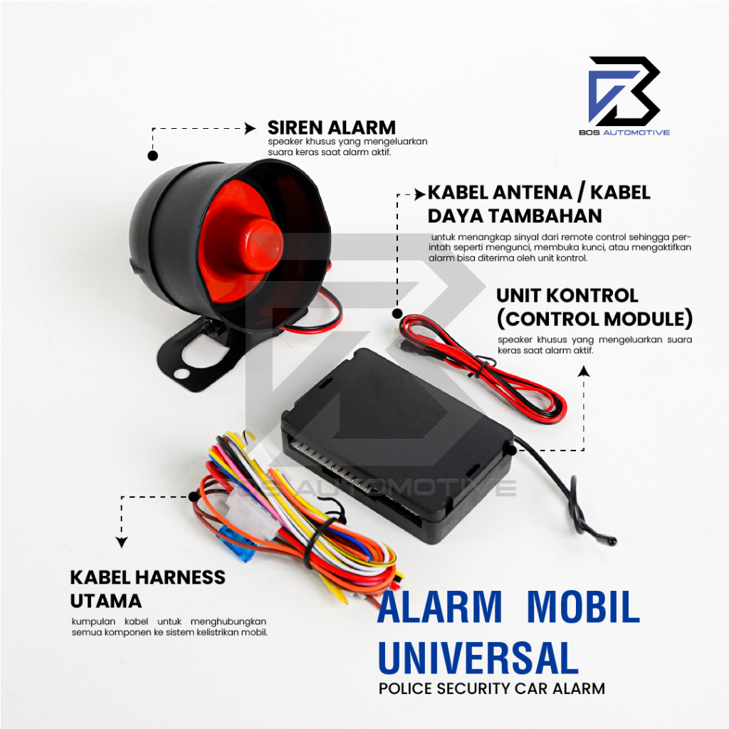 Alarm Remote Mobil Model Remot Kunci Remote Sliding Tombol Universal - foto-produk-3