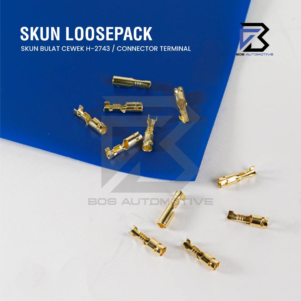 Terminal Skun Cewek Bulat H-2743 Konektor Kabel Female Universal - foto-produk-1