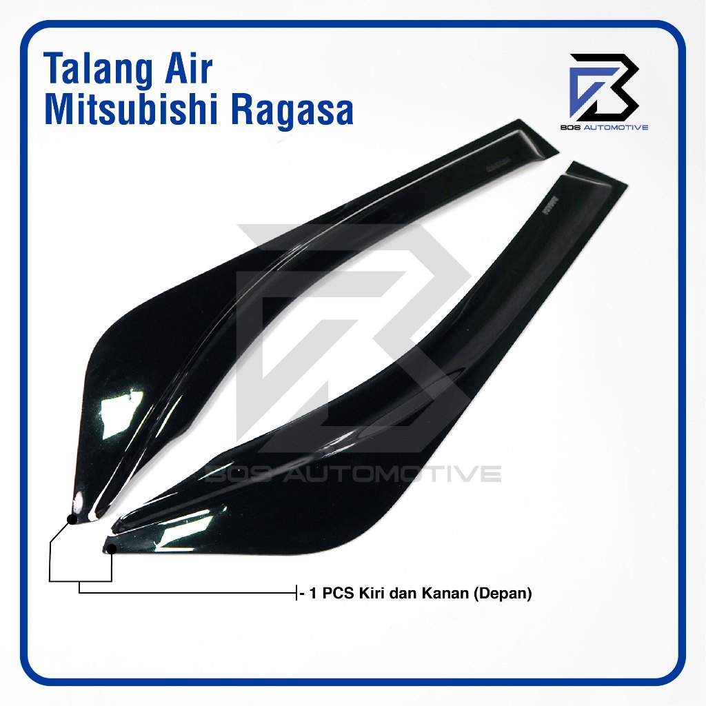 Talang Air Pintu Mobil Mitsubhisi Ragasa  Model Kupu - Kupu 2 Pintu - foto-produk-3