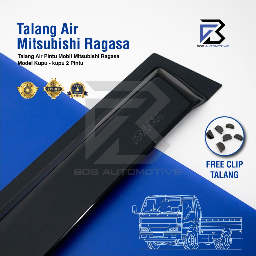 Talang Air Pintu Mobil Mitsubhisi Ragasa  Model Kupu - Kupu 2 Pintu
