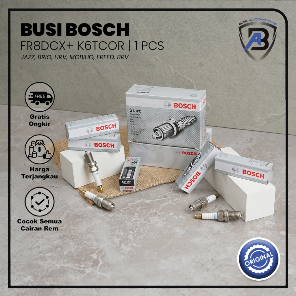 Busi Mobil BOSCH KAKI 1 KAKI 2 W8DCC FR8DCX YR7DC FR8SC+ F7LDCR Spark Plug Universal - foto-variasi-1
