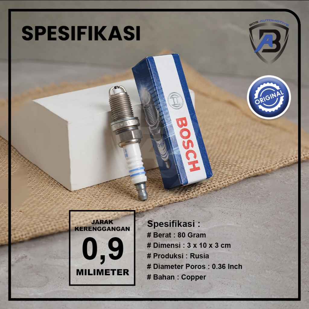 Busi BOSCH Mobil OPEL BLAZER ZAFIRA TAVERA BMW F7LDCR Spark Plug Original - foto-produk-1