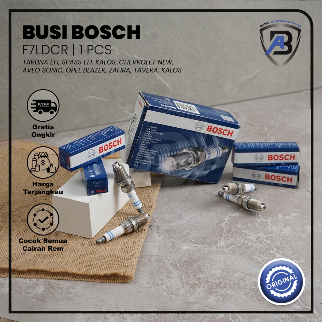 Busi BOSCH Mobil OPEL BLAZER ZAFIRA TAVERA BMW F7LDCR Spark Plug Original - foto-sampul