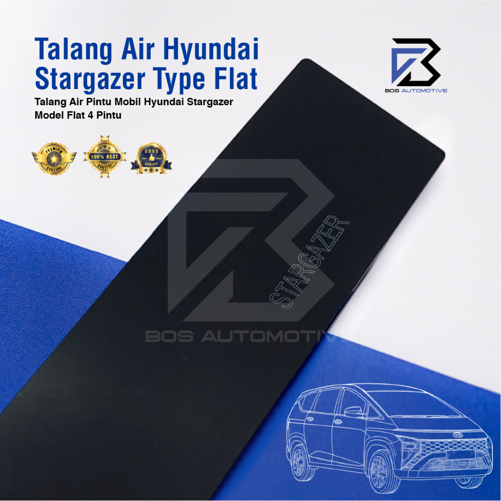 Talang Air Pintu Mobil Hyundai Stargazer 2022 â€“ 2023 Model Flat Rata 4 Pintu