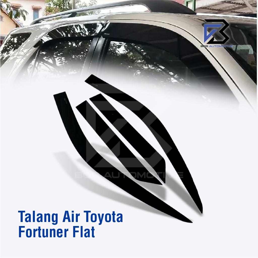 Talang Air Pintu Mobil Toyota Fortuner Lama 2004 â€“ 2015 Model Flat Rata 4 Pintu - foto-produk-5