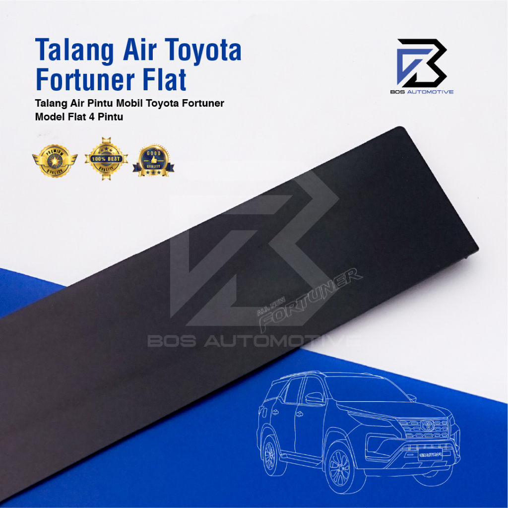 Talang Air Pintu Mobil Toyota Fortuner Lama 2004 â€“ 2015 Model Flat Rata 4 Pintu